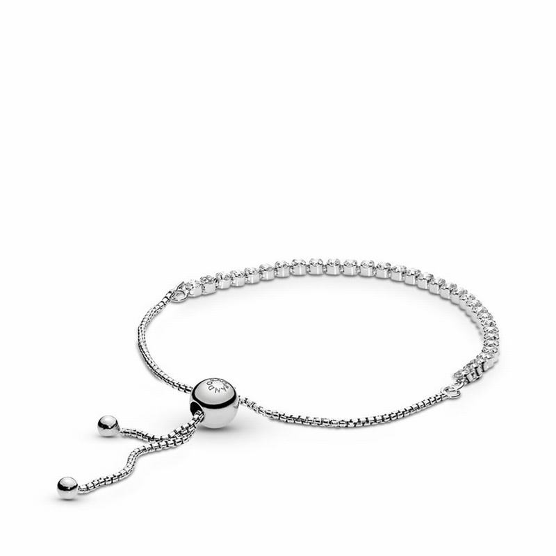 Pandora Australia Sparkling Slider Tennis Bracelet - Sterling Silver | FXDAUB532